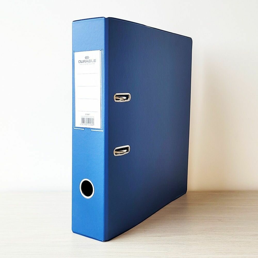 Папка - регистратор Durable, А4, корешок, 70 мм, ПВХ Синий