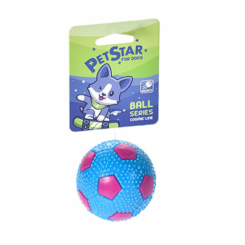 PET STAR Игрушка для cобак МЯЧ футбольный цветной
