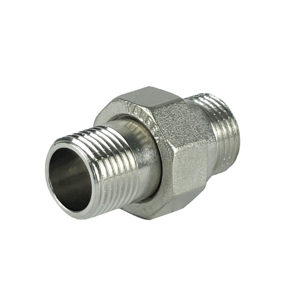 фото Сгон прямой разъемный (американка) НР-НР VALFEX 1/2" никелированный (200/10) К