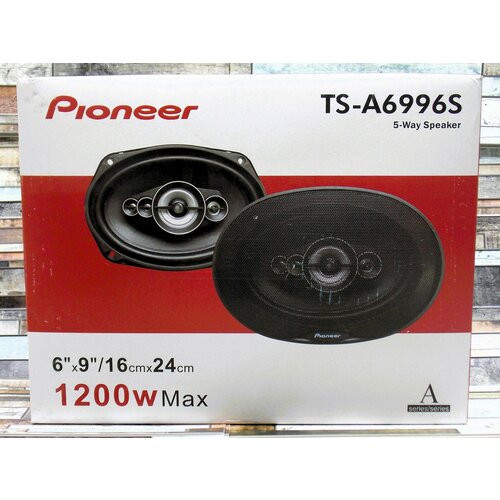 Автомобильные динамики Pioneer TS-A6996S Овал 16х24 См 6х945 Дюйм 1200 Вт Комплект из 2 штук Коаксиальная акустика 5-ти полосная С защитными сетками 335000₽