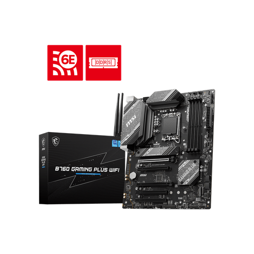 Материнская плата MSI B760 GAMING PLUS WIFI Socket1700 Intel B760 ATX 2202500₽