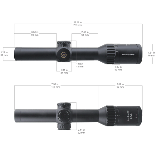 Прицел Vector Optics Continental 1-6x24 Tactical
