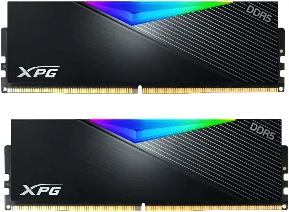 Оперативная память 64Gb DDR5 6400MHz ADATA XPG Lancer RGB (2x32Gb KIT) (AX5U6400C3232G-DCLARBK)