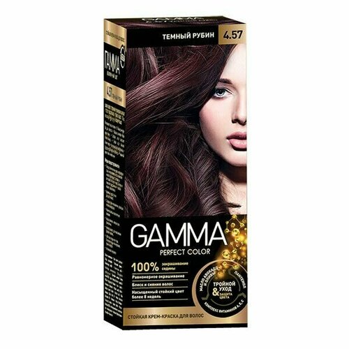 Gamma Краска для волос Perfect Color 4.0 Темный шоколад в комплекте с окислительным кремом 6%
