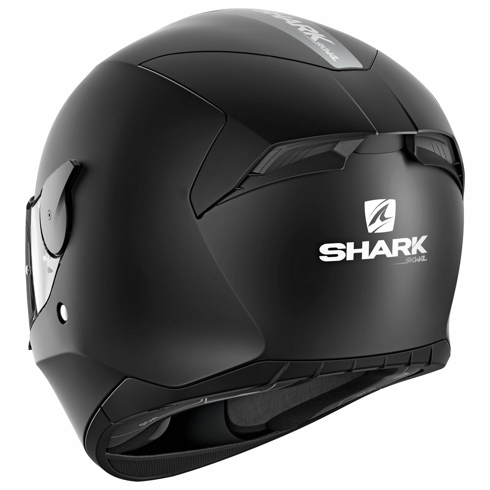 Мотошлем интеграл SHARK D-SKWAL 2 BLANK MAT Black, черный матовый — фото 3