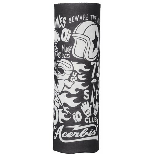 фото Шарф-труба acerbis, размер one size, черный, белый