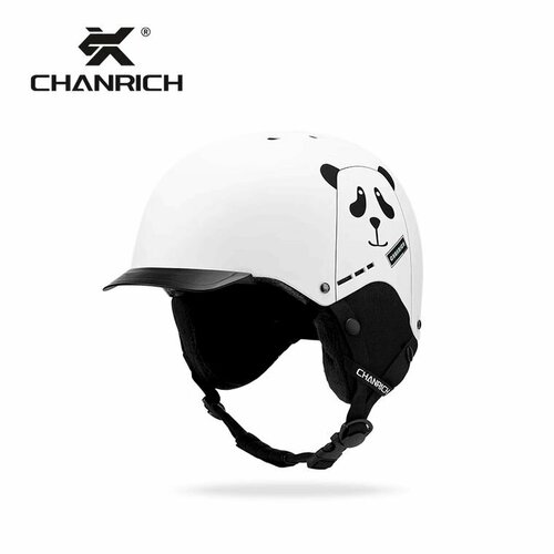 фото Шлем горнолыжный chanrich bear white l (59-61), белый