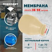 Мембрана для гидроаккумуляторов и насосной станции 36-50 литров, белая.