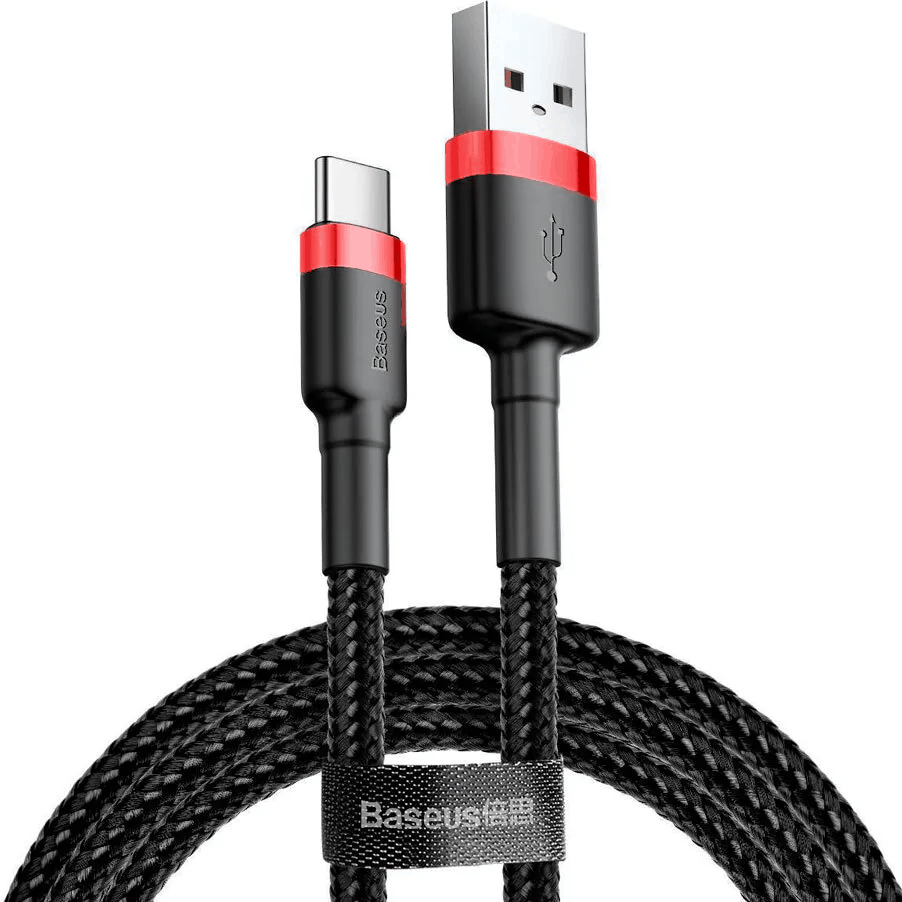 Кабель для зарядки Type-C USB 2A 2м черно-красный