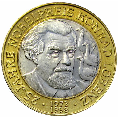 50 шиллингов 1998 Австрия Лоренц 25 лет присуждению Нобелевской премии клуб нумизмат монета 100 шиллингов австрии 2001 года серебро герцог рудольф vi