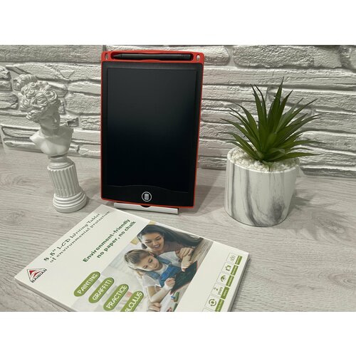 Графический планшет Электронный планшет для рисования, детский планшет, красный графический планшет для рисования магнитный детский со стилусом игровой развивающий для малышей 12 дюймов