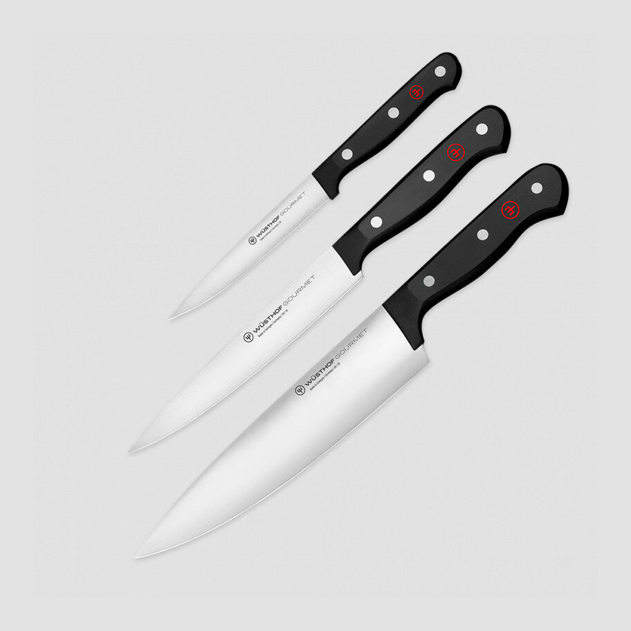 Набор кухонных ножей 3 предмета, серия Gourmet 9675 WUESTHOF