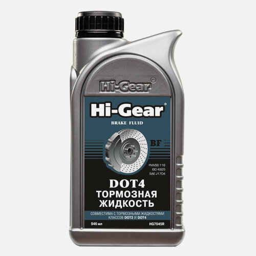 Изображение товара Тормозная жидкость Hi-Gear DOT 4, 946 мл, HG7045R
