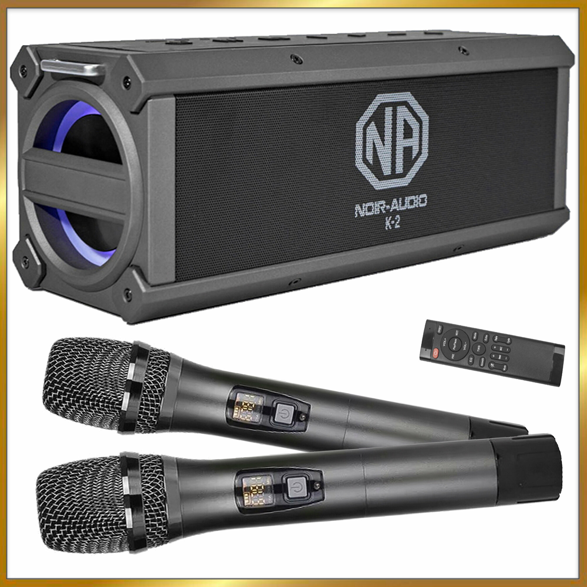 Караоке-система Noir-audio K-2 с двумя микрофонами и функцией Bluetooth