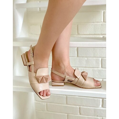 фото Босоножки jeannot, размер 39, бежевый