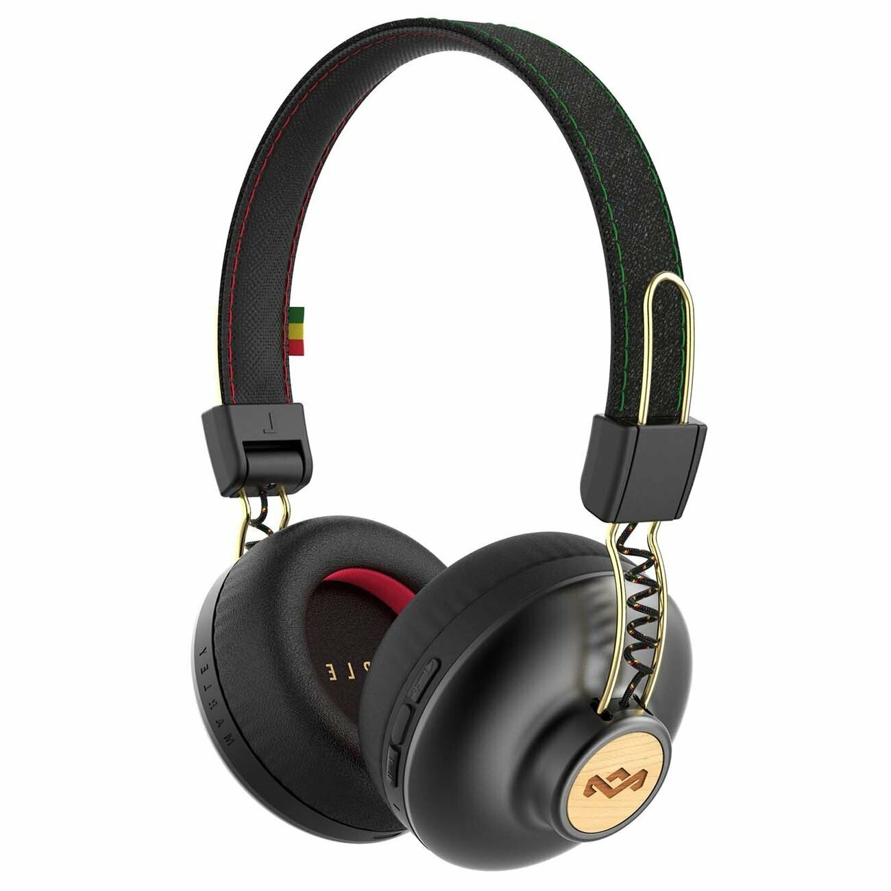 Беспроводные наушники Marley Positive Vibration 2 Wireless, mini jack 3.5 mm, rasta