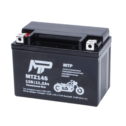 Мото аккумулятор MTP MTZ14S, 12V, SLA