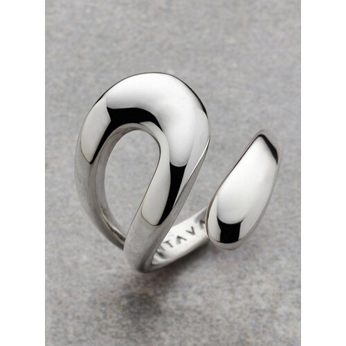 Кольцо обручальное ANTAVA Кольцо серебряное с родиевым покрытием широкое обручальное, серебро, 925 проба, родирование, серебряный