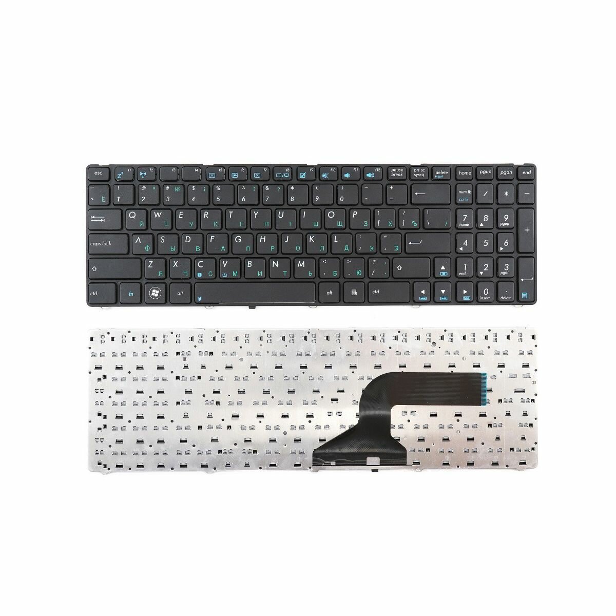 Клавиатура для ноутбука Asus A52/A72/F70/G51/K72 кнопки отдельные цвет черный 1 шт