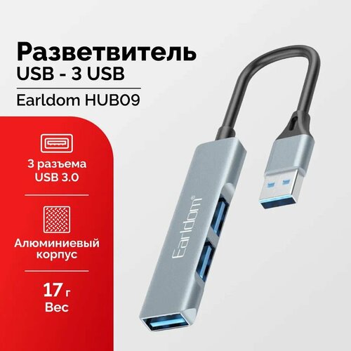 Разветвитель USB HUB ЮСБ ХАБ Тройник ЮСБ 720₽