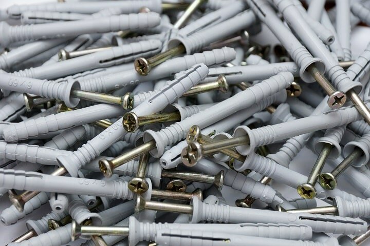 Дюбель с широким фланцем Standers PND 6F 6х40 мм с шурупом 4х40 мм нейлон 10 шт.