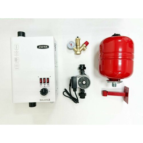 Котел электрический в сборе Zota Balance 75Квт насос циркуляционный 25-60 группа безопасности расширительный бак с кронштейном 26990₽