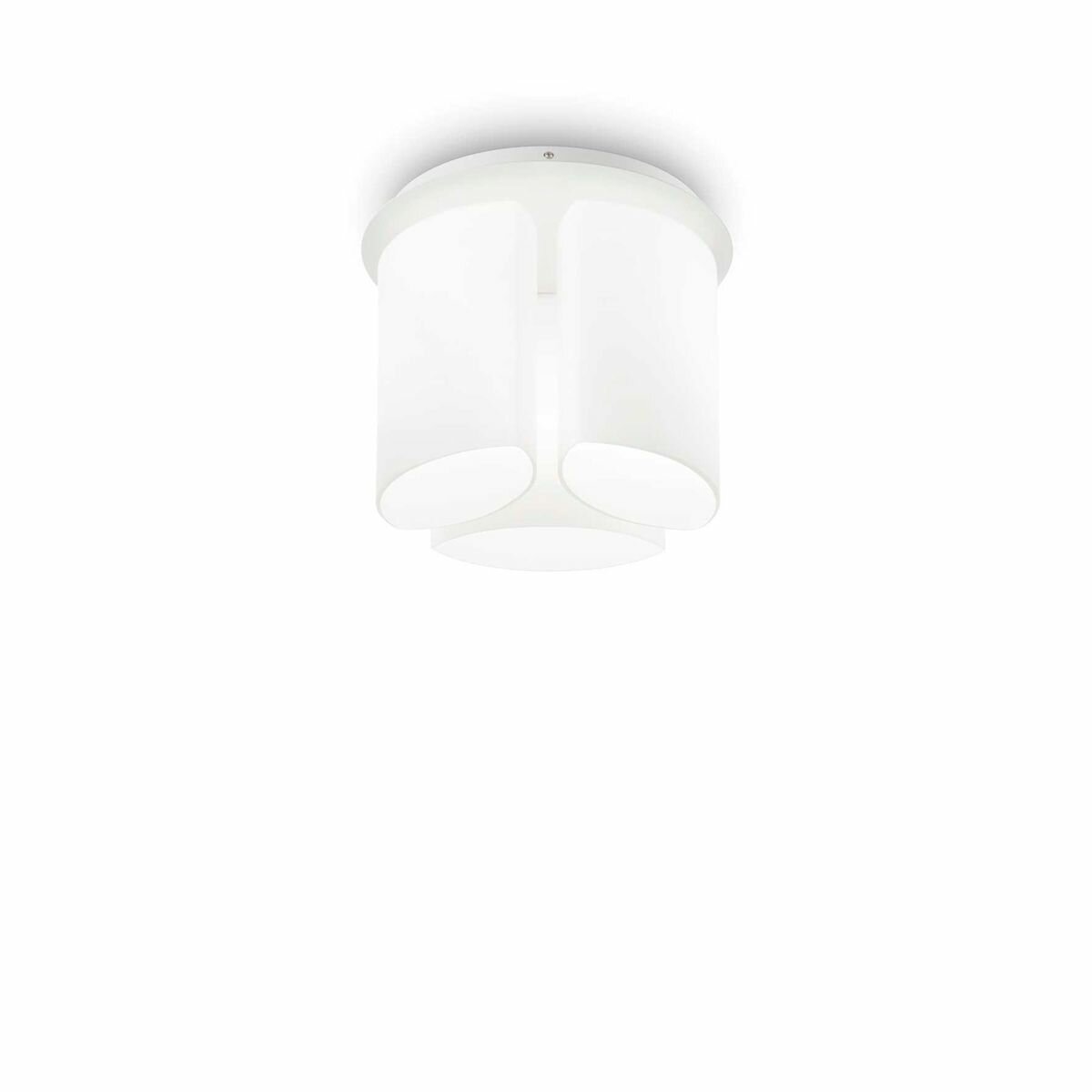 Светильник потолочный ideal lux Almond PL3 макс.3x60Вт IP20 Е27 230В Белый/Белый Металл/Стекло Без ламп 159638.