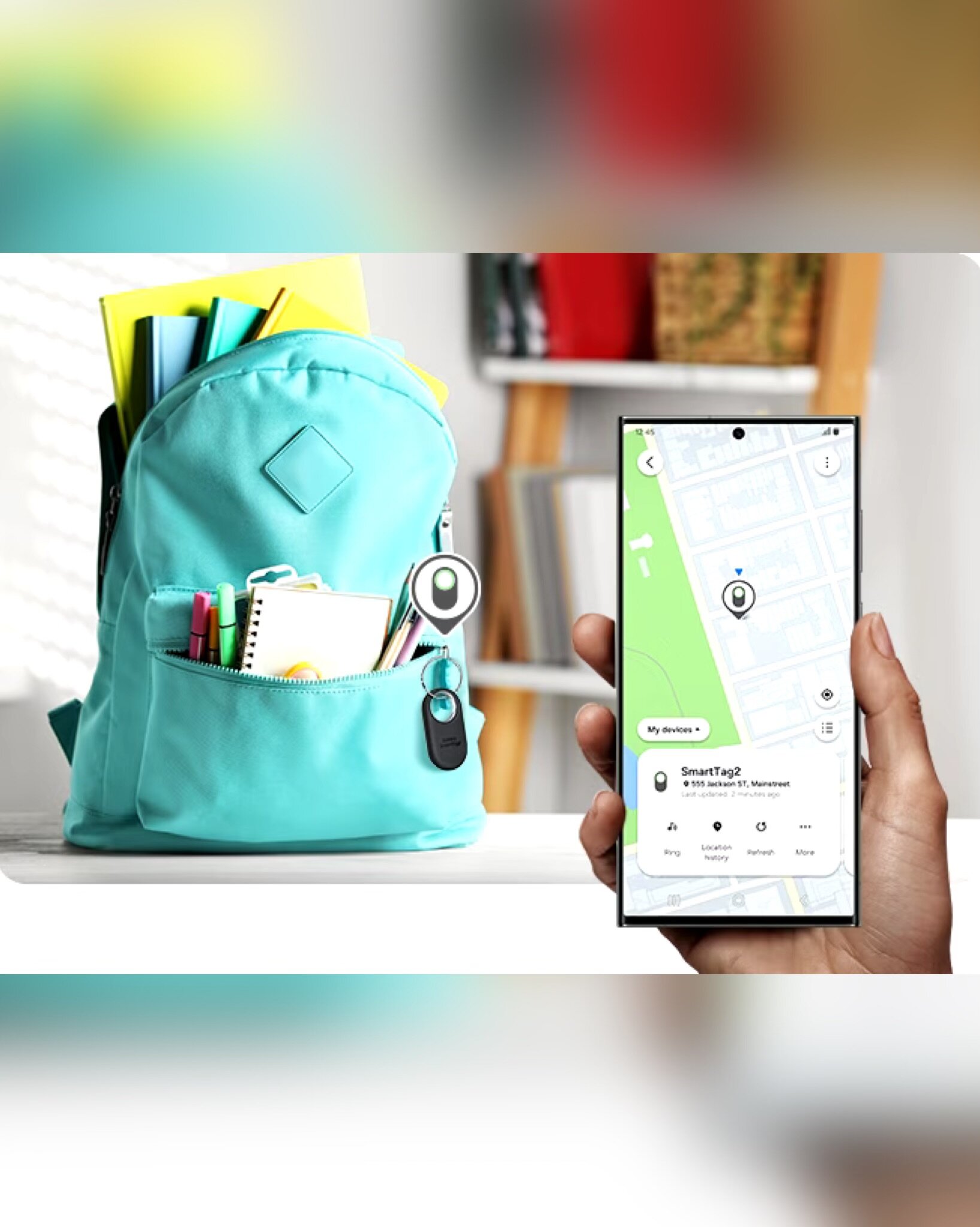 Беспроводная метка Samsung Galaxy SmartTag2 EI-T5600, белая — фото 8