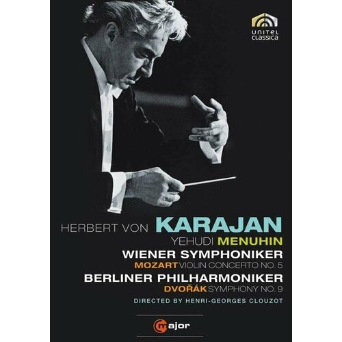 KARAJAN, Herbert von: In Rehearsal and Performance - MOZART, W.A: Violin Concerto No. 5 / DVORAK, A: Symphony No. 9, "From the New World" (NTSC). 1 DVD