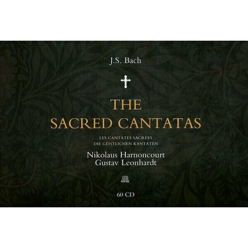 AUDIO CD Bach: Complete Sacred Cantatas: Nos. 1-199. Harnoncourt. Leonhardt. 60 CD