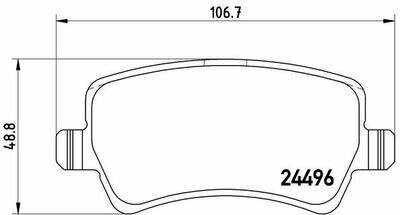 Колодки тормозные ford galaxy/s-max/volvo s80/v70/xc60/xc70 07- задние