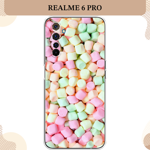 Силиконовый чехол Marshmallows на Realme 6 Pro / Реалми 6 Про силиконовый чехол на realme 6 pro реалми 6 про шоколадка