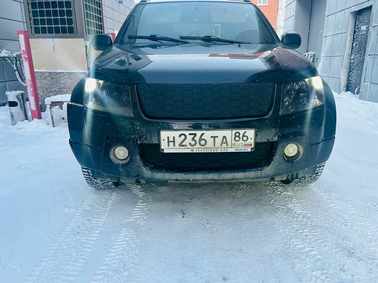 Утеплитель радиатора и бампера для Suzuki Grand Vitara Сузуки Гранд Витара (2005 -2008) JT
