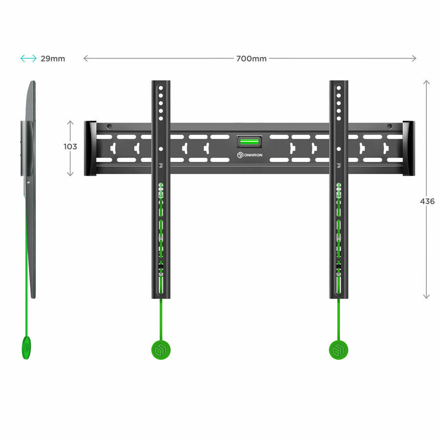 Кронштейн ONKRON M6L BLACK 40-75' — фото 1