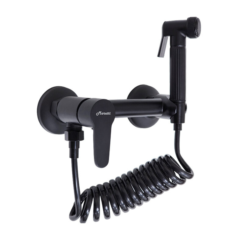 фото Гигиенический душ со смесителем Maretti Project Black PB30RN69, черный