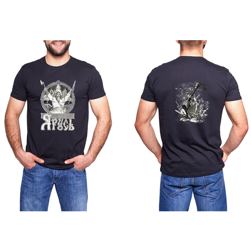 фото Футболка, размер 50, черный без бренда