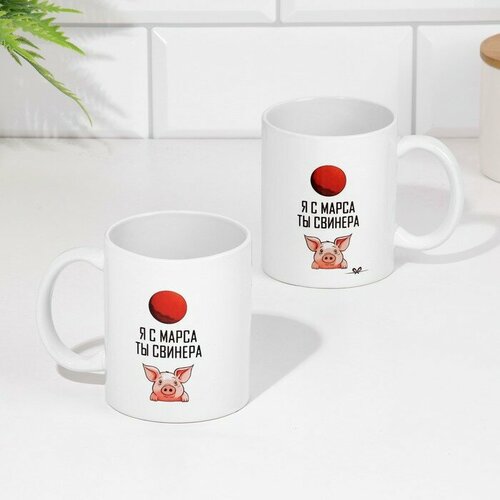 Кружка сублимация Я с марса Ты свинера 647₽