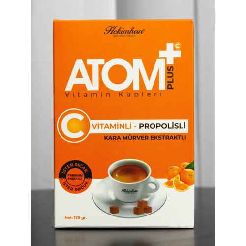 Чай Атом с витамином С и прополисом растворимый в кубиках 170гр