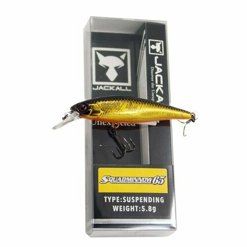 Воблер Jackall Squad Minnow 65 hl gold black