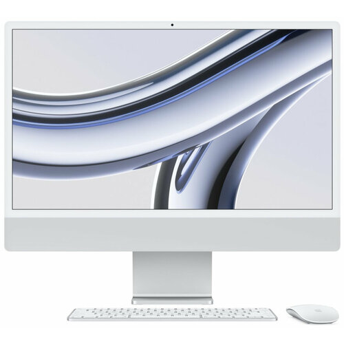 Apple iMac 24 M3 Retina 4,5K 2023 8GB/512GB Серебристый (MQRK3)