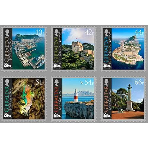 Почтовые марки Гибралтар 2012г. Марки европа - Посетите Гибралтар Туризм, Архитектура, Маяки MNH