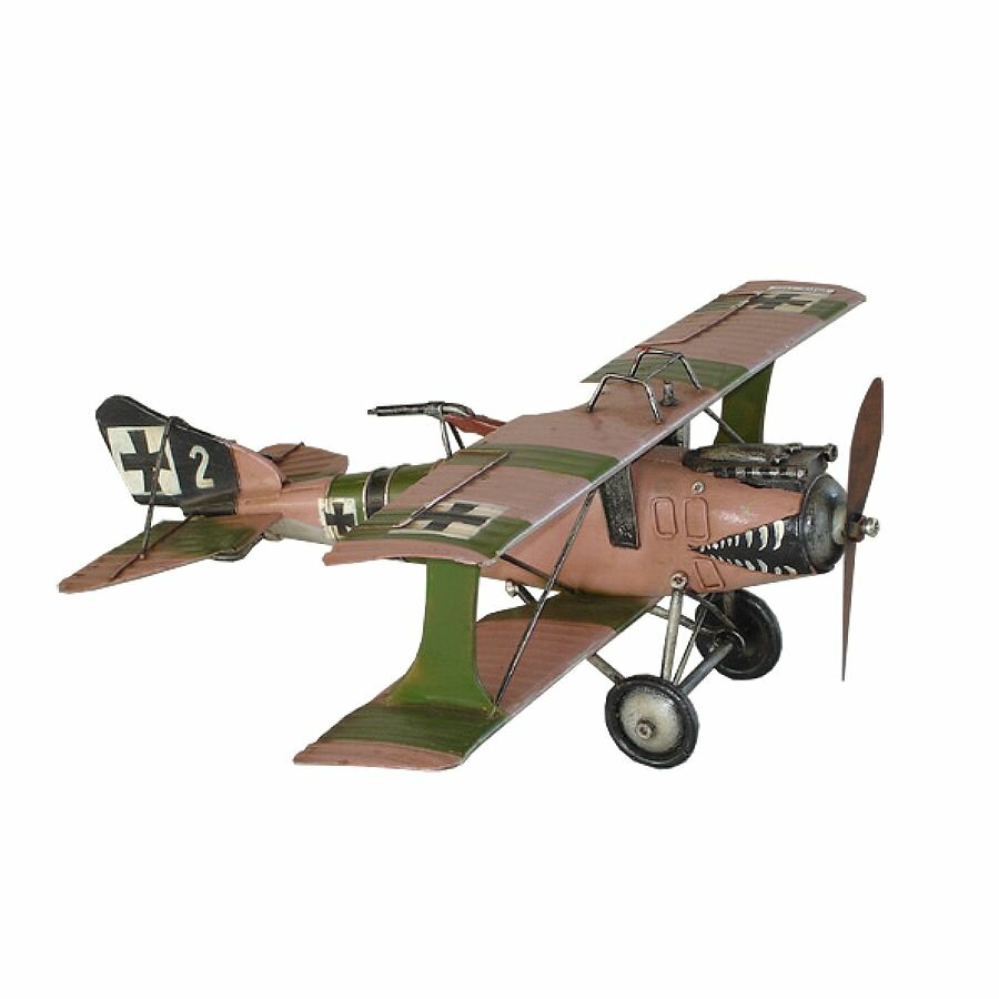 Модель самолета истребитель Albatros D.III Германия, 1 МВ, самолет игрушка сувенир