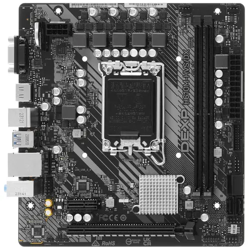 Материнская плата DEXP H610M-HVSDX 998500₽