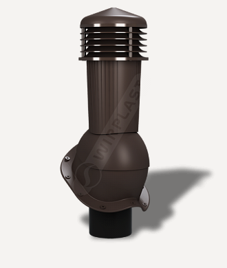 Изображение товара К94 Вентвыход WiroVent Plus неутепленный D125/110мм/H500мм для металлочерепицы Монтеррей, RAL 8017 коричневый