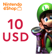 Пополнение счёта Nintendo eShop (USA) на 10 USD