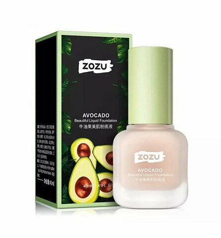 ZOZU Тональный крем для лица AVOCADO Beautiful Liquid Foundation (оттенок 02) 40 мл