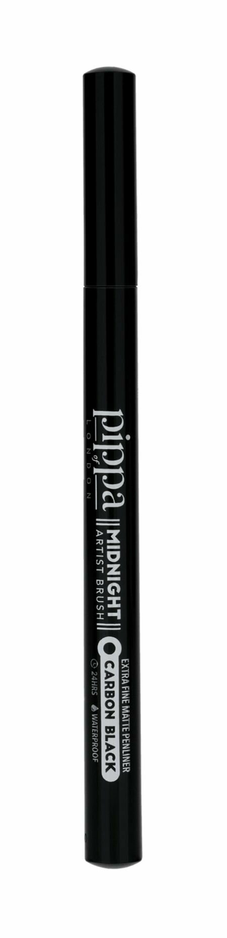 Матовая подводка-фломастер для глаз / Pippa of London Midnight Artist Carbon Matte Pen Eyeliner