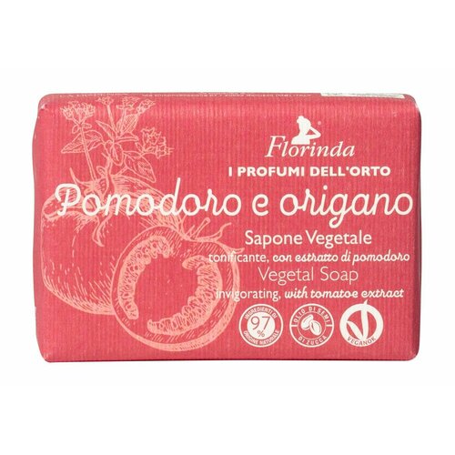 Тонизирующее мыло с экстрактом томата / Florinda Vegetal Soap Pomodoro e Origano тонер с экстрактом томата