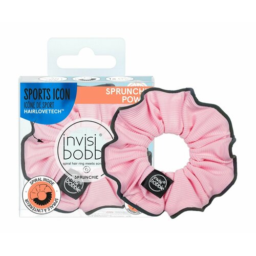 Резинка-браслет для волос / Invisibobble Sprunchie Power Pink Mantra Spiral Hair Ring Meets Scrunchie