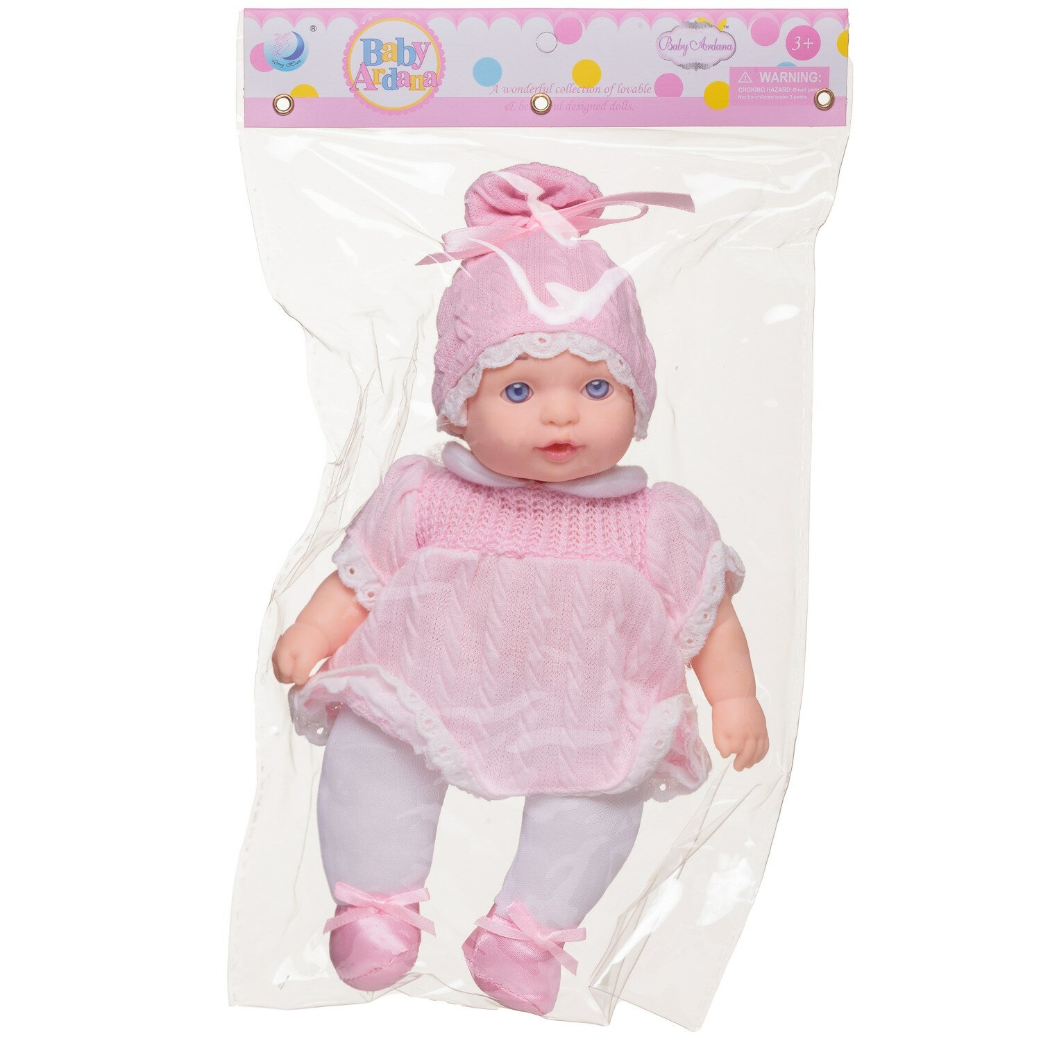 Пупс ABtoys Baby Ardana мягконабивной розовый 23см WJ-B5071/розовый